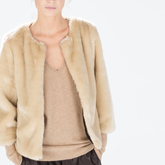 Zara faux fur coat - Picture 3 of 3